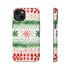 Watercolor Christmas Knitting - Impact Resistant Phone Case iPhone 14 Plus Matte